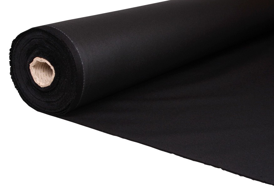 twee horizon plein Oxford polyester 600 Denier stof 148 cm, zwart