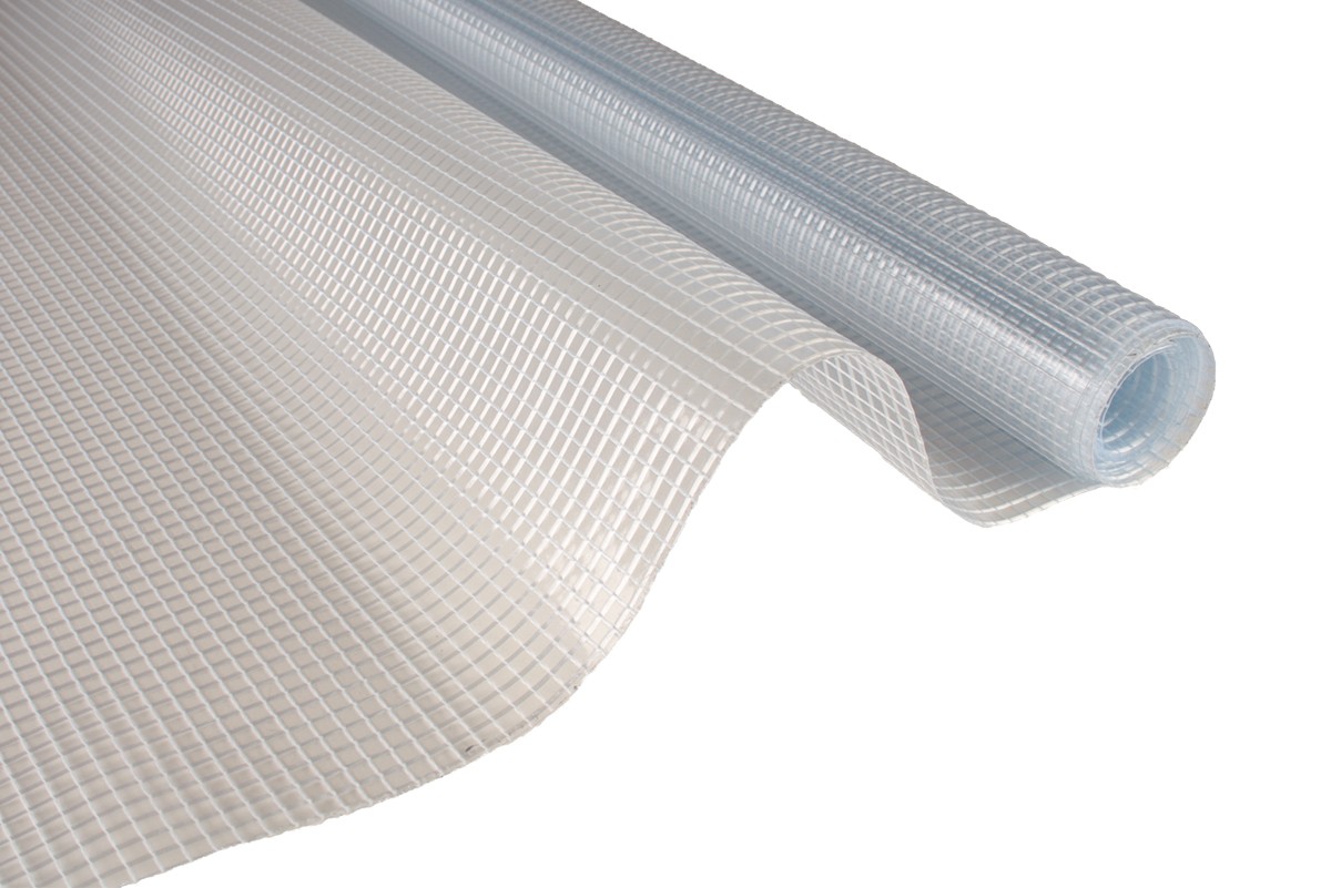 Discrepantie spontaan tekort Doorzichtig plastic folie 0,50 mm, 250 cm CLEARNET met netting - ESVO  Waterdicht doek