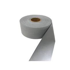 Reflecterend band 50 mm polyester/katoen, zilver