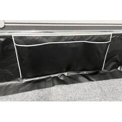 ESVO tochtstrook met klittenband en opbergzak, heavy duty 40 x 90 cm, zwart