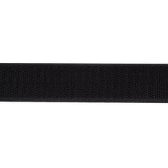 Zelfklevend klittenband 20 mm zwart, harde zijde, haak