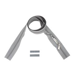 YKK rits 6 mm 2-weg O-vorm niet deelbaar lichtgrijs