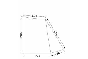 Set side screens Bedouin 280 black
