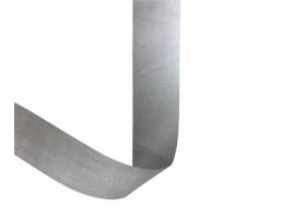 Reflective tape 25 mm polyester/cotton, silver
