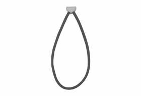 Rubberring / spanelastiek Isaflex, Extra Lang 18 cm