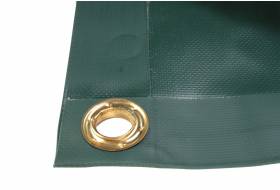 PVC dekzeil 200 x 300 cm, uit zwaar, versterkt pvc, 600 gram, groen