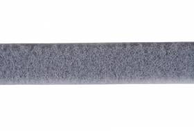Klettband 20 mm grau, weiche Seite, Flausch
