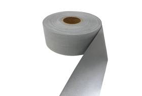 Reflective tape roll of 50 meters, 50 mm, silver