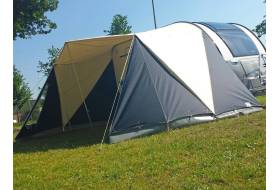 Atomatent luifel voor Adria Caravans caravan met aanritsbare zijschermen, op aanvraag