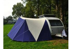 Atomatent luifel voor Kip Kompakt caravan met zijschermen en afsluitfront, op aanvraag