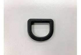D-ring 15 mm kunststof zwart