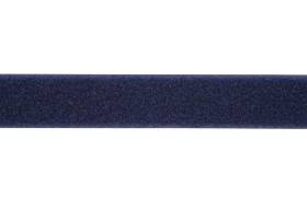 Klittenband 25 mm marineblauw, zachte zijde, lus