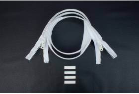 YKK VISLON Profilreißverschlüsse 10 mm 10 V nicht teilbar X-form weiß [CLONE]
