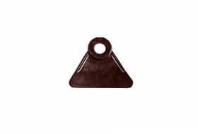 Afspandriehoek PVC, bruin