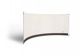 ESVO curved windbreak Mistral 395 with plain cloth