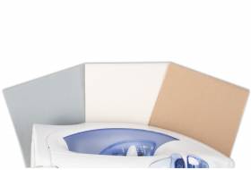 Opstrijkbaar reparatiedoek voor tentdoek, beige