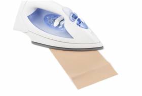 Opstrijkbaar reparatiedoek voor tentdoek, beige