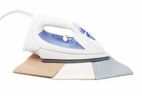 Opstrijkbaar reparatiedoek ecru/wit tentdoek