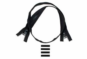YKK VISLON profile zip-fastener 8,6 mm 10 V closed end two-way X-form black [CLONE]