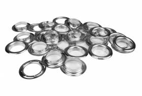 Set zeilringen 40mm vernikkeld