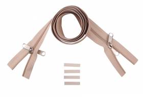 YKK zip-fastener 8 mm closed end two-way X-form beige