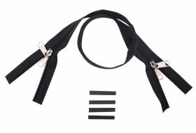 YKK zip-fastener 8 mm closed end two-way X-form black