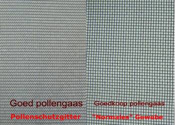 waar moet goed pollengaas aan voldoen?