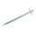 T-peg 50 cm x 3 mm, zinc-plated