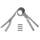 YKK zip-fastener 5 mm closed end two-way light X-form grey