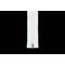 YKK zip-fastener 10 mm with open end white, 100 cm / 39.4 inch