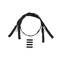 YKK VISLON profile zip-fastener 8,6 mm 10 V closed end two-way X-form black