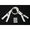 ESVO zip-fastener 10 mm closed end two-way X-form white