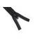 YKK VISLON profile zip-fastener 10 mm 10V closed end black with plastic auto lock zipper