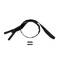 YKK VISLON profile zip-fastener 10 mm 10V closed end black with plastic auto lock zipper