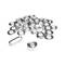 Set ESVO zeilringen 12 mm vernikkeld