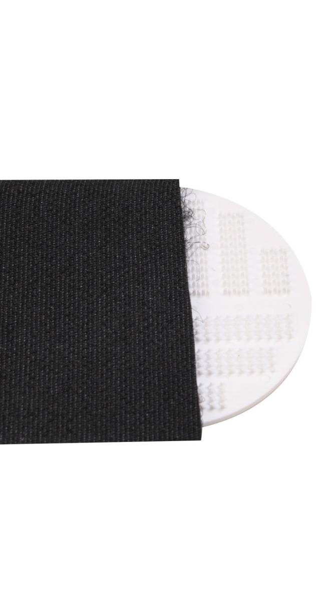 YKK hard klittenband schijfje Ø 45 mm, opschroefbaar en verlijmbaar