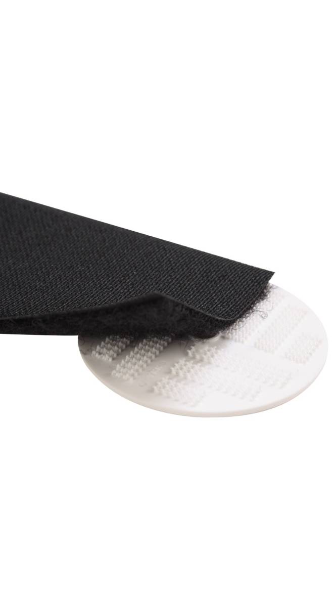 YKK hard klittenband schijfje Ø 45 mm, opschroefbaar en verlijmbaar
