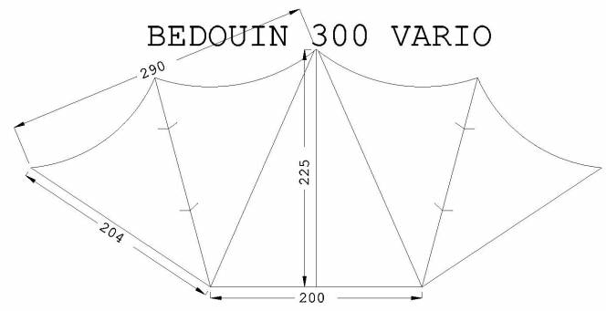 Bedouin 300 vario canopy