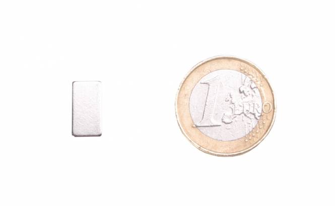 Neodymium magneet, blokmagneet 13 x 7 x 5 mm