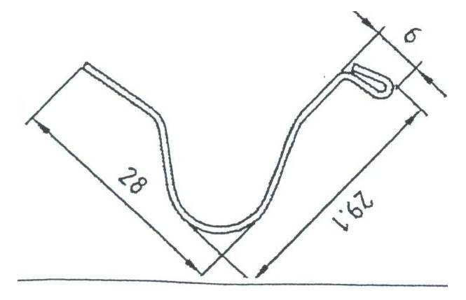 Stativklemmfeder 32 mm