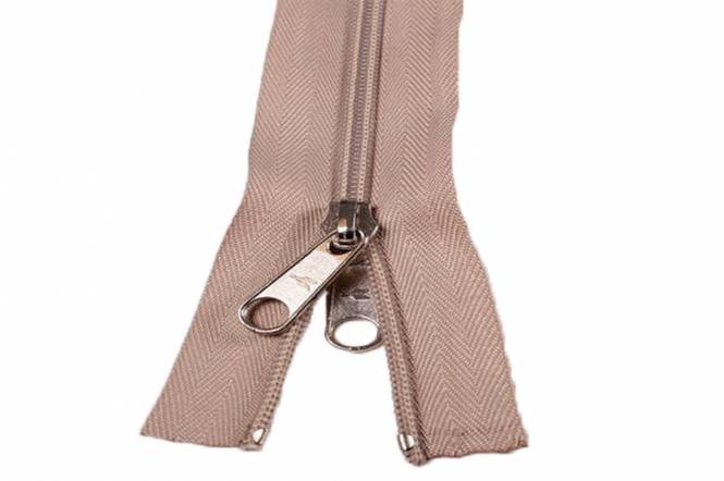 AANBIEDING ESVO rits 5 mm beige, 2-weg X-vorm niet-deelbaar