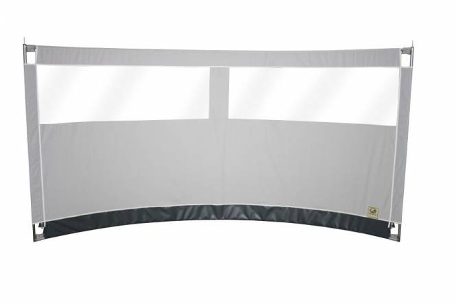 ESVO curved windbreak Mistral 300 with 2 small windows