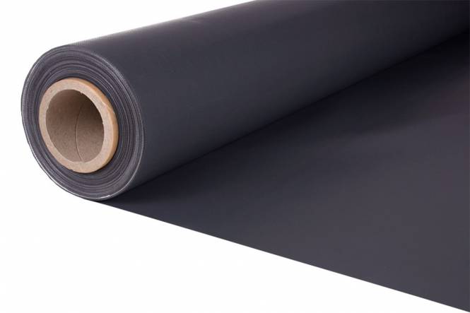 Verstärktes PVC für Abdeckplane, anthrazit matt 250 cm, 650 Gr./M²