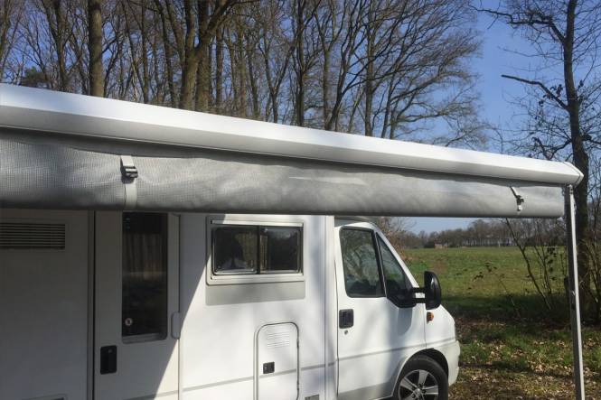 Sunblocker voor Fiamma en Omnistor grijs 190 x 240 cm