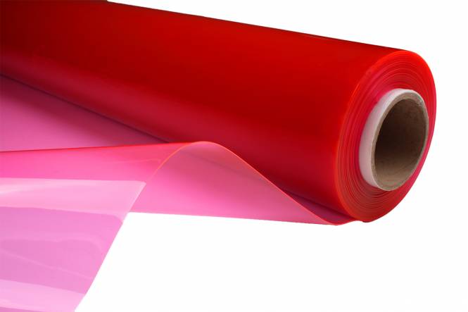 Transparant Zeltfensterfolie FR 140 cm, 0,60 mm, Rosa