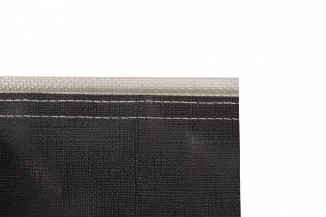 Wohnwagenschürtze / WINDBLENDE maßgeschneidert heavy duty, Schwarz