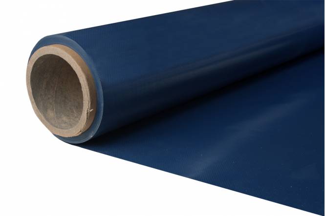 Verstärktes PVC für Abdeckplane, navy blau RAL 5013 250 cm, 650 Gr./M²