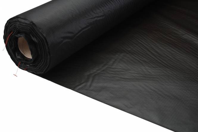 Leichtgewicht Zeltstoff Nylon Ripstop 150 cm, schwarz 80 Gr/M²