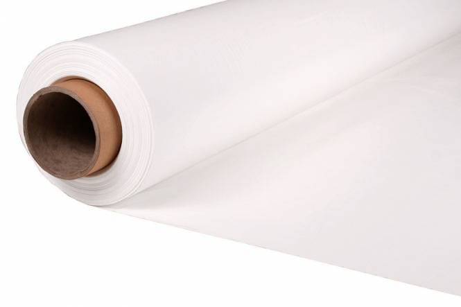Verstärktes PVC Schwer entflammbar B1 für Abdeckplane, 250 cm weiss RAL 9016,  680 Gr./M²