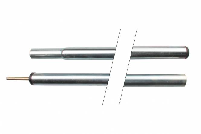 Zeltstang 19 mm stahl 145 cm blau-passiviert